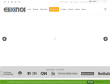 Tablet Screenshot of elixinol.com